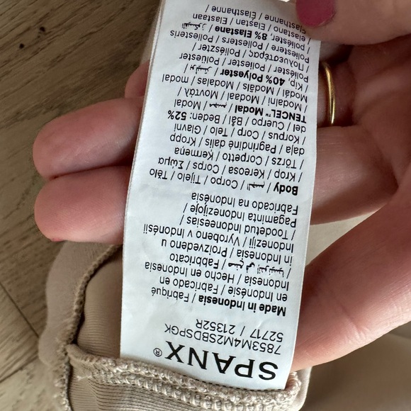 Spanx Women's Airpique Sleeveless Polo Dress Tan XL - Picture 6 of 7